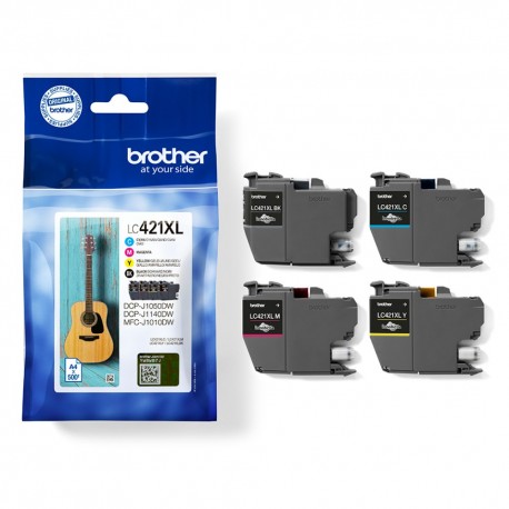 Brother LC421XL sæt/4 stk. BK, C, M, Y, Originale patroner