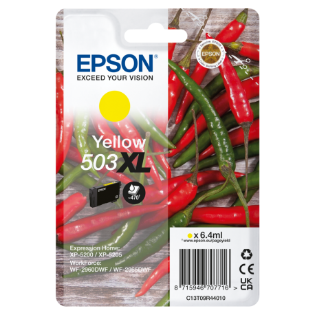 Epson 503XL Y, Original patron 6,4 ml.