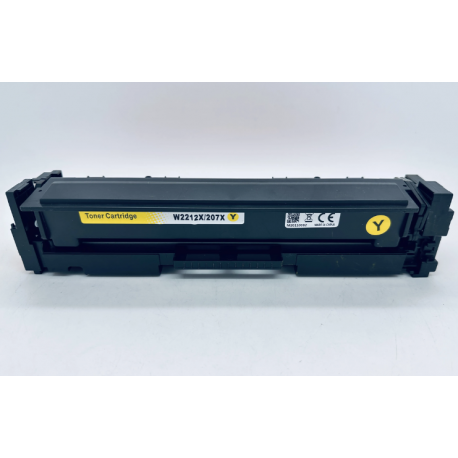 HP 207X W2212X Yellow, Kompatibel toner 2.450 sider