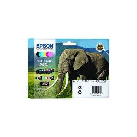 Epson T2438XL, multipack, originale patroner